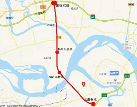 五峰山過(guò)江通道公路連接線(xiàn)示意圖