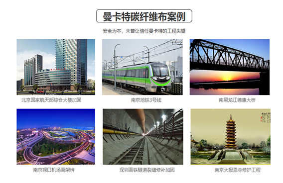 這些工程都在用曼卡特碳纖維布，您還等什么？