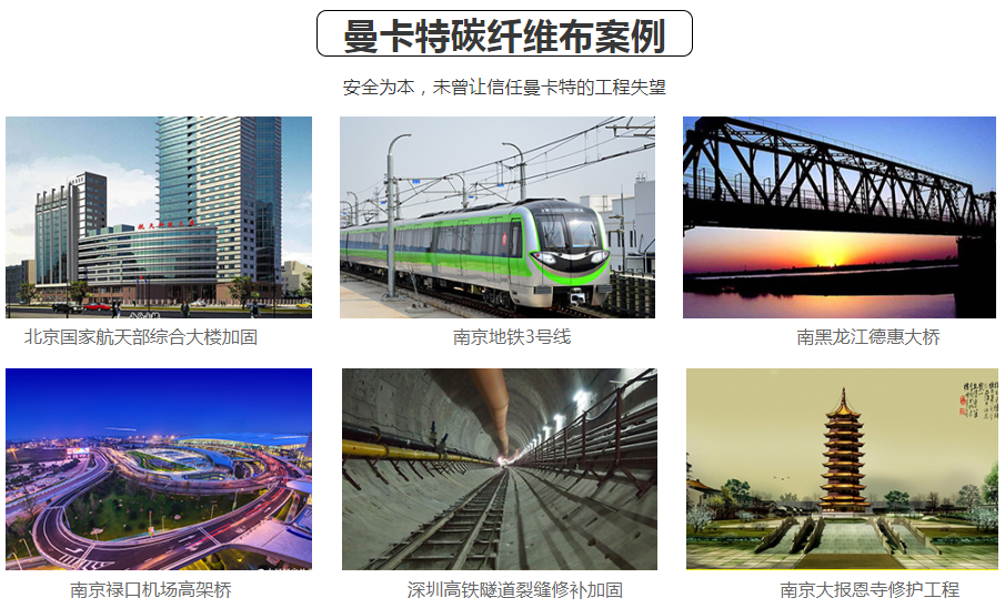 這些工程都在用曼卡特碳纖維布，你約嗎？