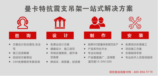 買抗震支架，曼卡特一站式為您解決所有難題~