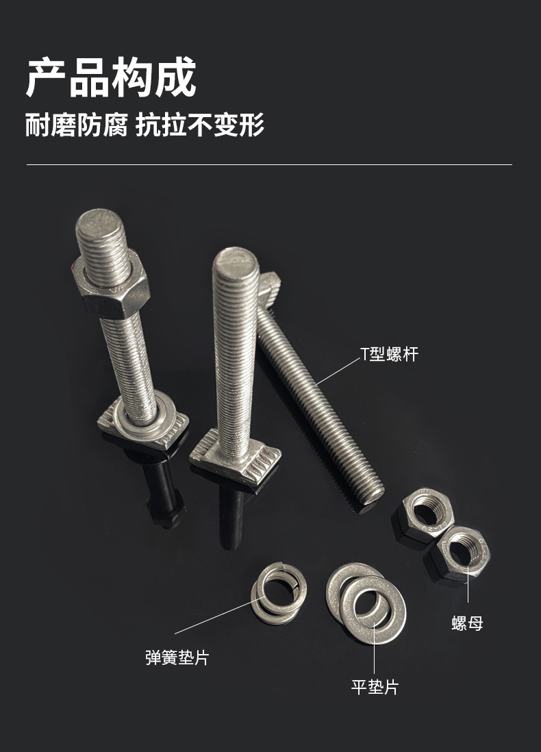 南京曼卡特預埋槽道用T形螺栓 (3)
